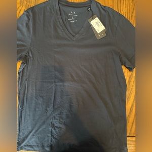 A/X Armani Exchange Men’s Classic Cotton V Neck BLACK